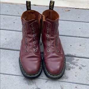 Dr.Martens laceless red boots